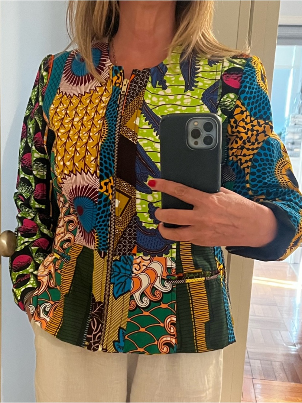 Designer African Print Long
Sleeve Jacket